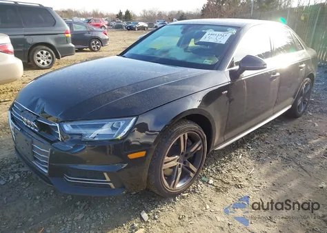 2017 Audi A4 2.0T Premium из США, поврежденный, VIN WAUENAF40HN006416